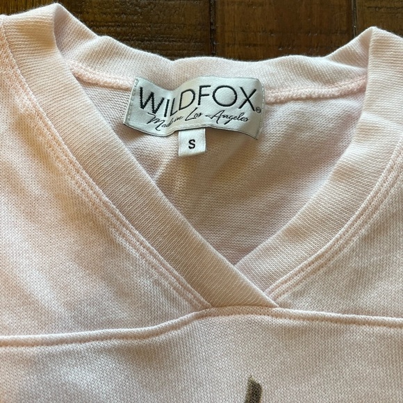 Wildfox Orange Print oversized Sweat T-Shirt Size Small - Picture 5 of 8